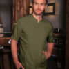 Short-Sleeve Chef Jacket Green-Generation