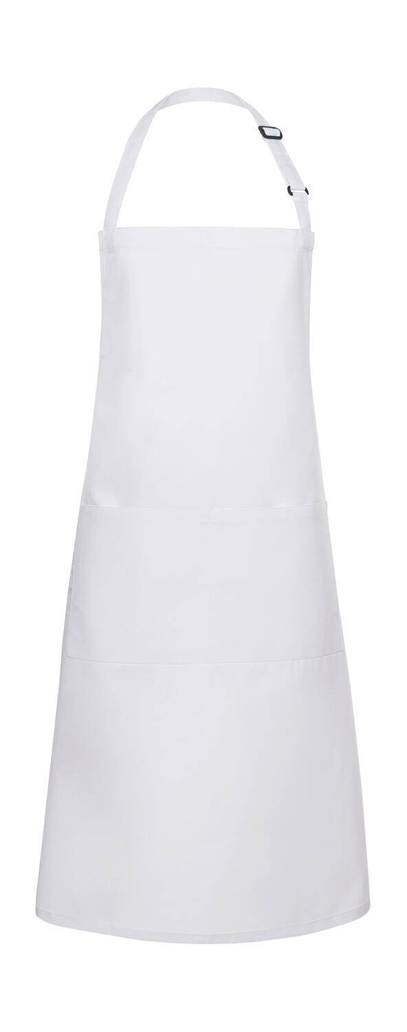 Oversize Bib Apron with Buckle and Pocket - Image 2
