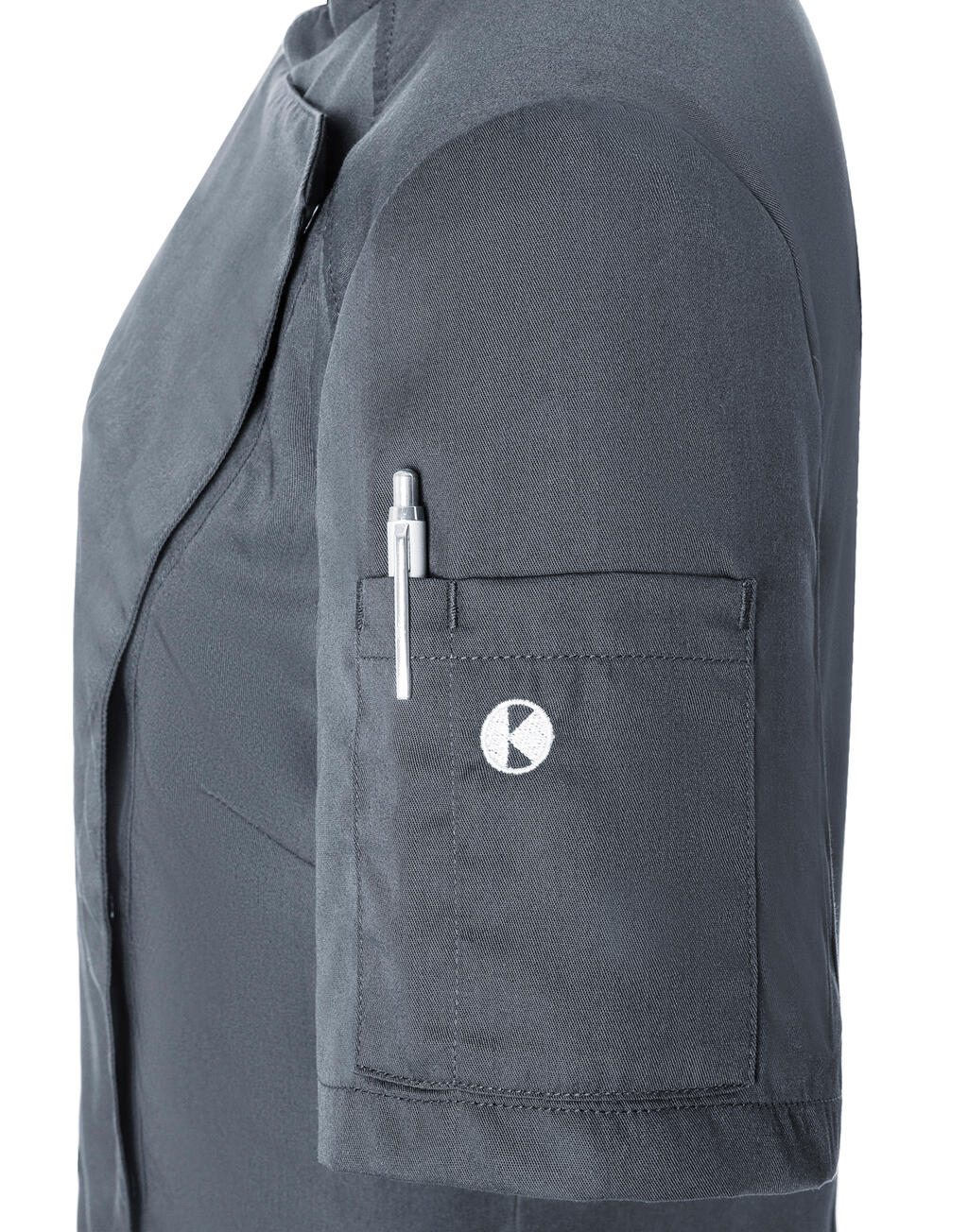 Short-Sleeve Ladies` Chef Jacket Modern-Look - Image 6