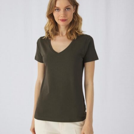 Tshirt 150Gr Femme col V manche courte