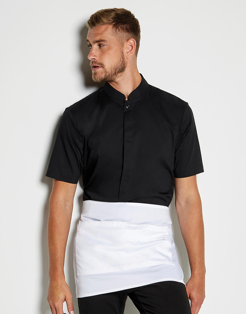 Tailored Fit Mandarin Collar Shirt SSL