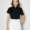 Women`s Tailored Fit Mandarin Collar SSL