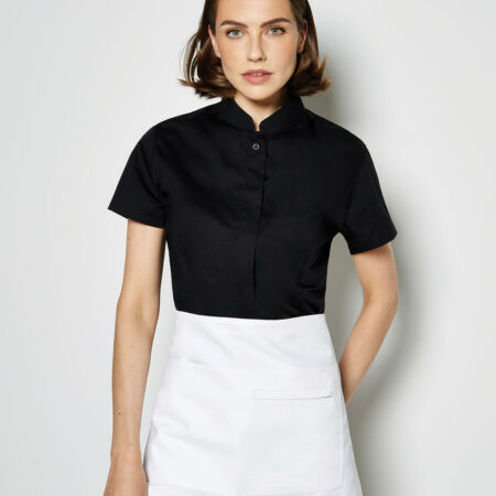 Women`s Tailored Fit Mandarin Collar SSL